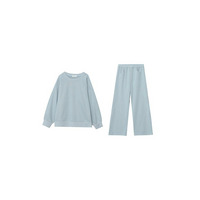 トレーナー+ワイドパンツ 大人カジュアルなスウェットスーツ