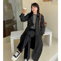 定番のきれい目なダブルブレストトレンチコート レギュラー丈