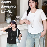 シンプルで着回し力バツグンのコンパクトシルエット半袖Tシャツ