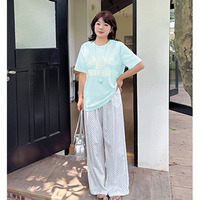 胸ロゴプリント オーバーサイズの大人の綺麗め半袖Tシャツ