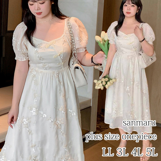 光沢のあるフラワー刺繍とシアー素材のフェミニンワンピース【アリノマ/Alinoma】 光沢のあるフラワー刺繍とシアー素材のフェミニンワンピース【アリノマ/Alinoma】