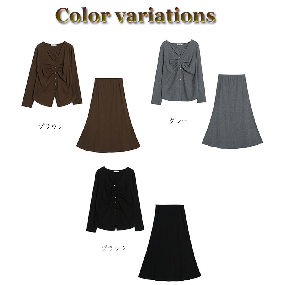 スタイルアップデザインでも着心地抜群のスカートスーツ16