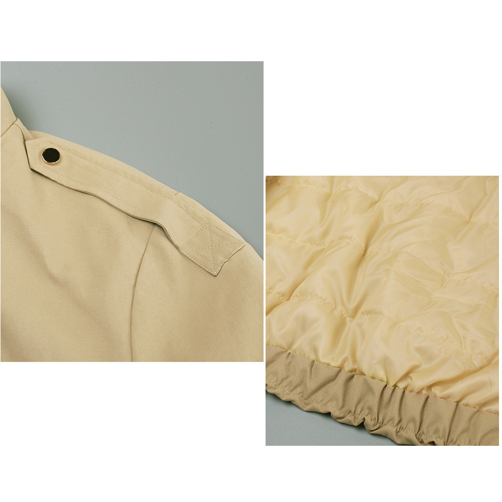 ワークテイスト スタンドカラー 裏キルティング ジャケット10