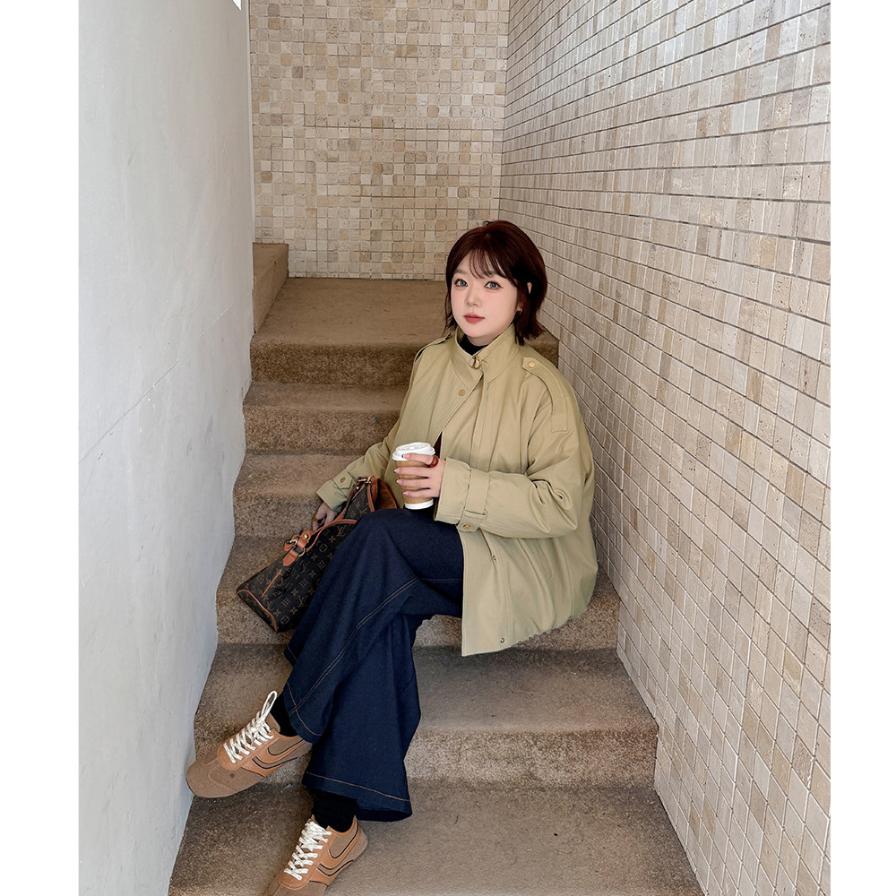 ワークテイスト スタンドカラー 裏キルティング ジャケット4