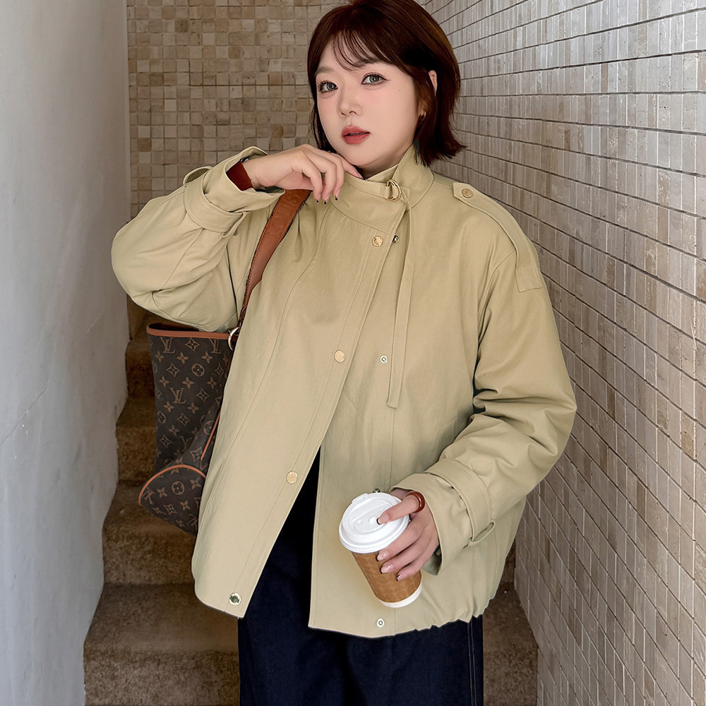 ワークテイスト スタンドカラー 裏キルティング ジャケット1