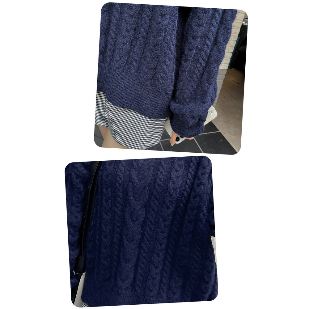 ベーシックスタイル ケーブル編み プルオーバー ニットセーター13