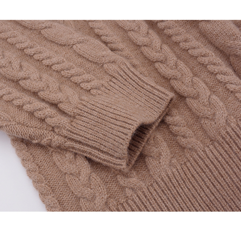 ベーシックスタイル ケーブル編み プルオーバー ニットセーター8