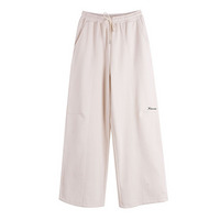 ニット複合生地の暖かで柔らかいスウェットカジュアルワイドパンツ