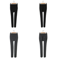 裏起毛で暖か！足がスッキリ見える4方向ストレッチ 美脚タイツ＆レギンス