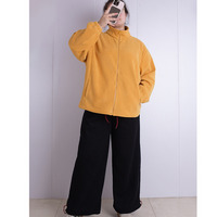 暖かな裏起毛フリーストップス