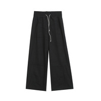 【今だけ10%オフ】長さ2タイプ ウエストワイドゴムバンド ワイドストレートパンツ