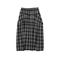8cm違いのレギュラー丈とロング丈があるレトロチェック柄スカート