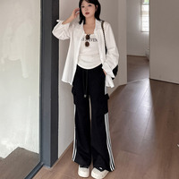 長さ2タイプ  サイド3本ライン&フラップポケット カジュアルパンツ