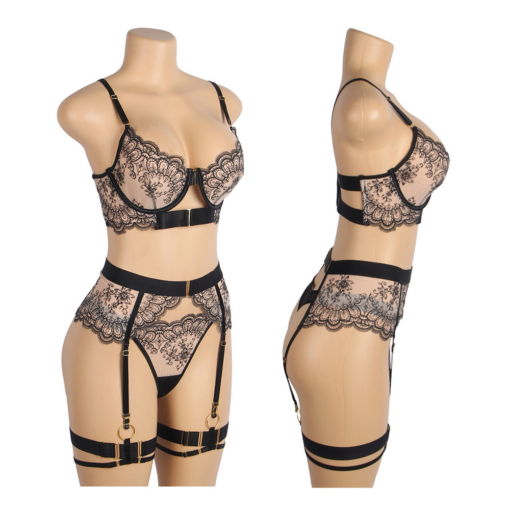 セクシー レース ガーター ブラセット16