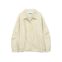 ラグジュアリーPUレザー 襟付きオーバーサイズ ブルゾン