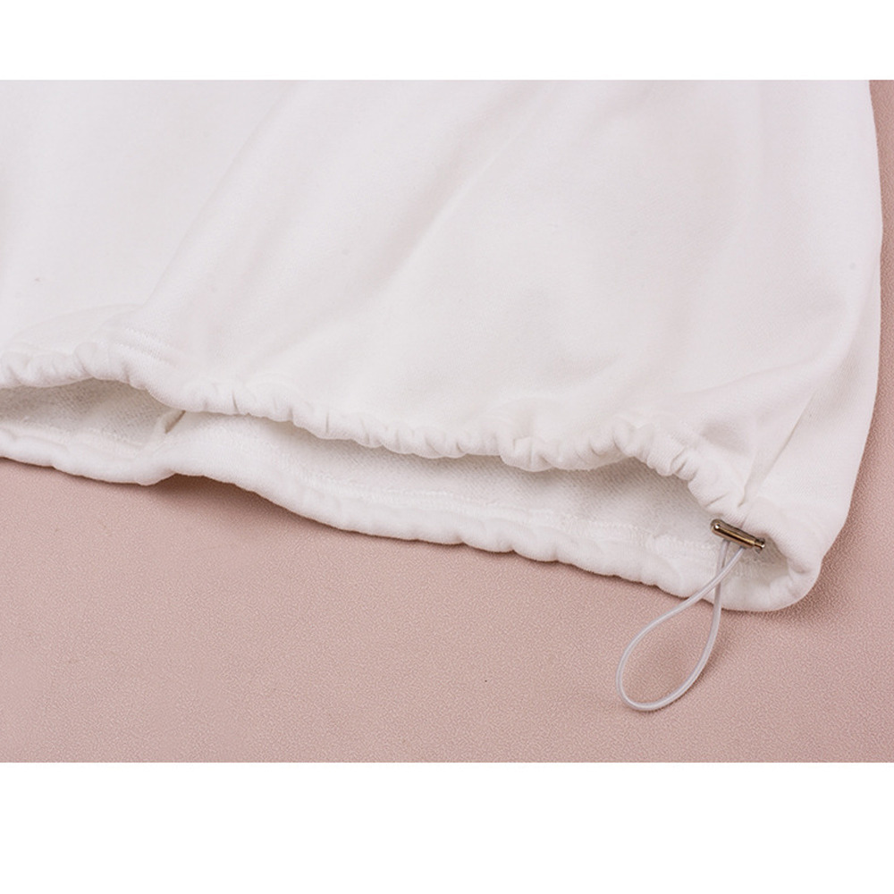 裏起毛の暖かで柔らかい刺繍縁取りスウェットプルオーバーパーカー10