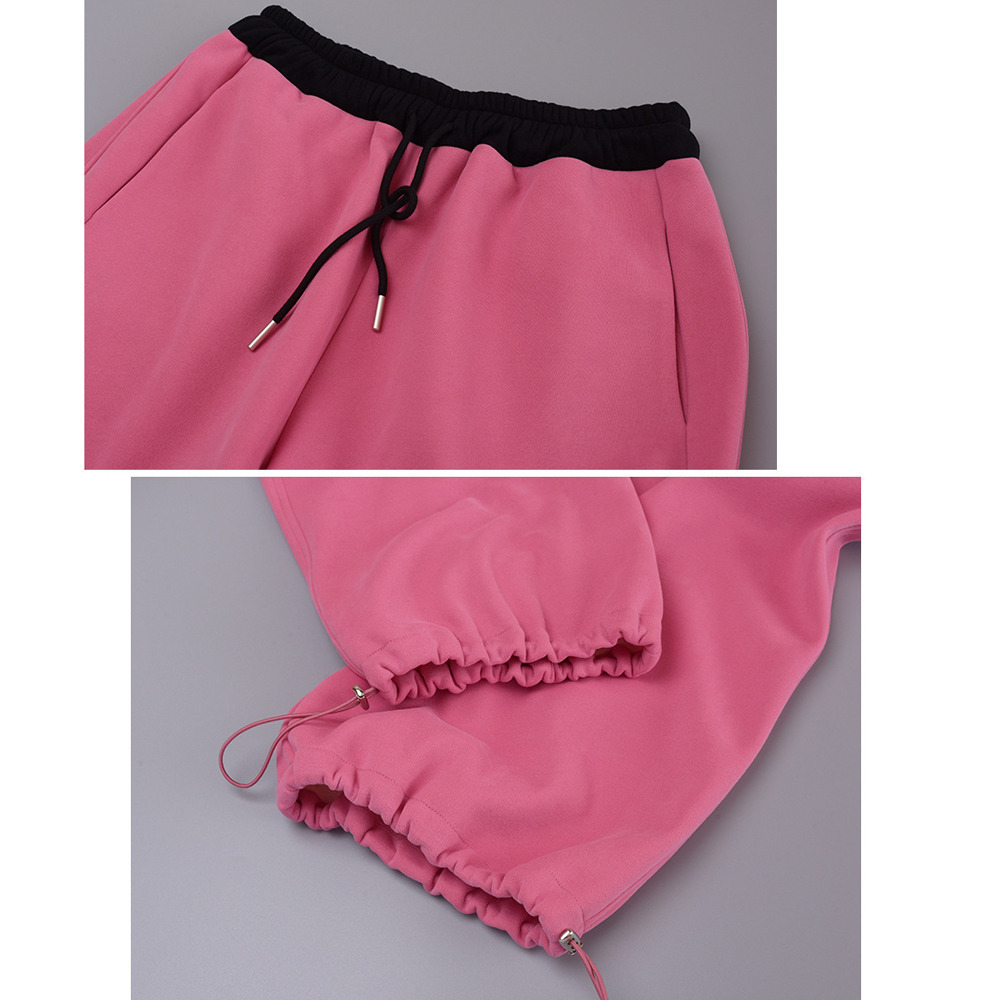 ニット複合生地の暖かで柔らかいスウェットシミターカジュアルパンツ10