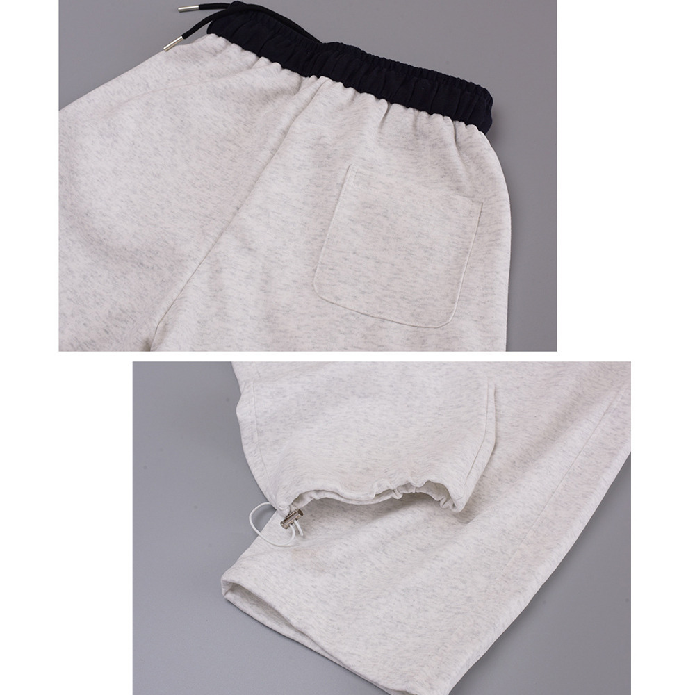 ニット複合生地の暖かで柔らかいスウェットシミターカジュアルパンツ12