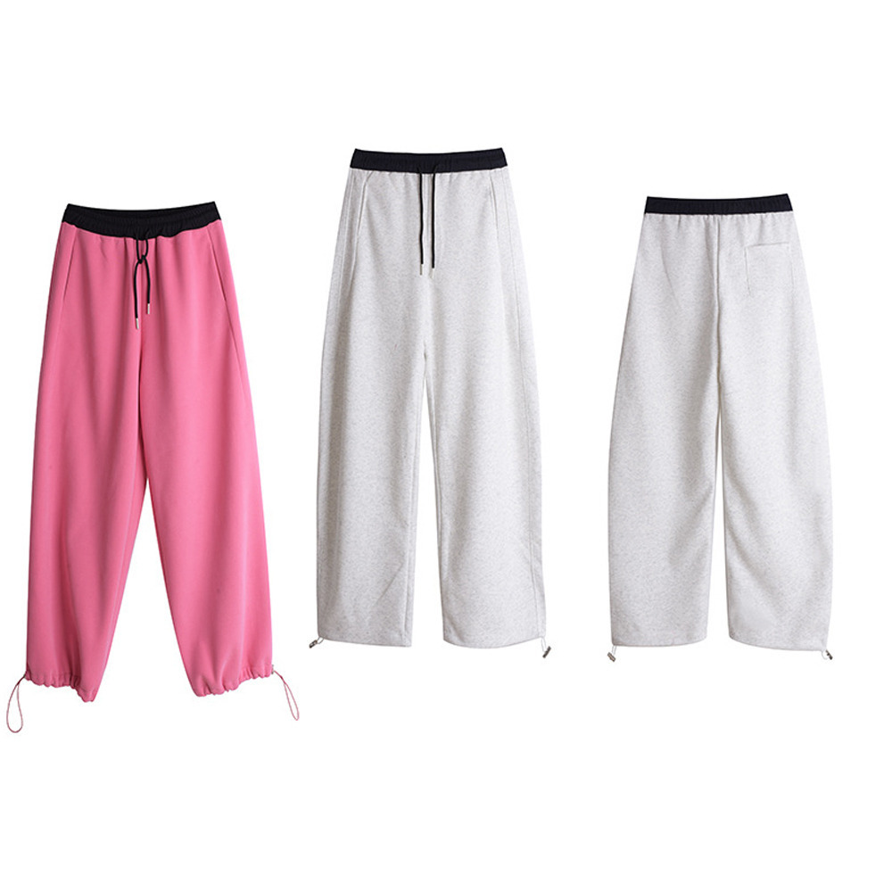 ニット複合生地の暖かで柔らかいスウェットシミターカジュアルパンツ18