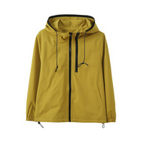 フード付きの配色ジッパー 防水マウンテンパーカー