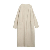 長さ15cm違いの2タイプ フロントオープン ロングカーディガンコート