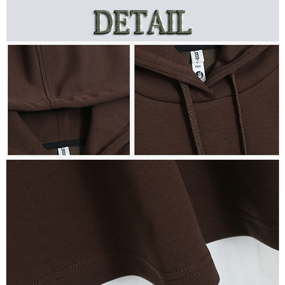 一枚でもカジュアルパンツとコーデしてもおしゃれなフーディーワンピ14