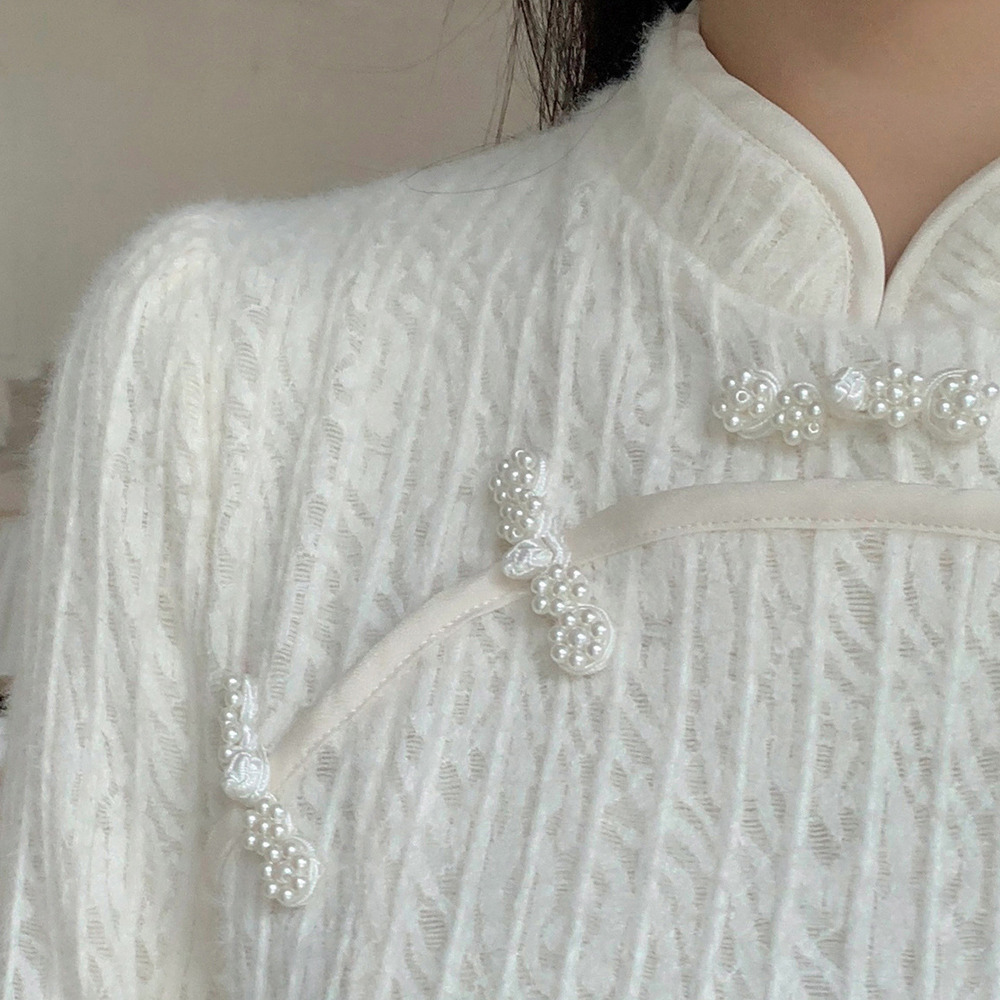 起毛裏地付きで見た目も着心地も暖か!起毛レースフレアワンピース11