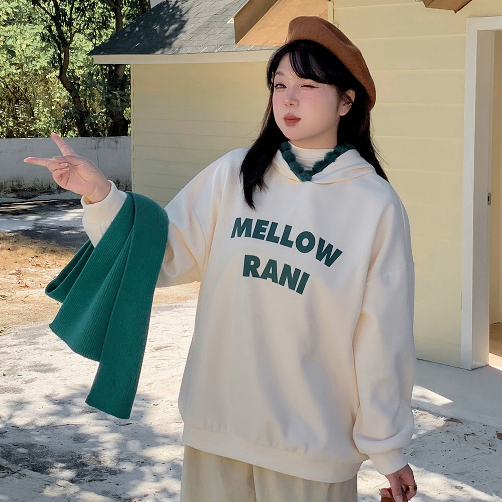 フードの配色ポンポンプリムが大人カワイイオーバーサイズパーカー5