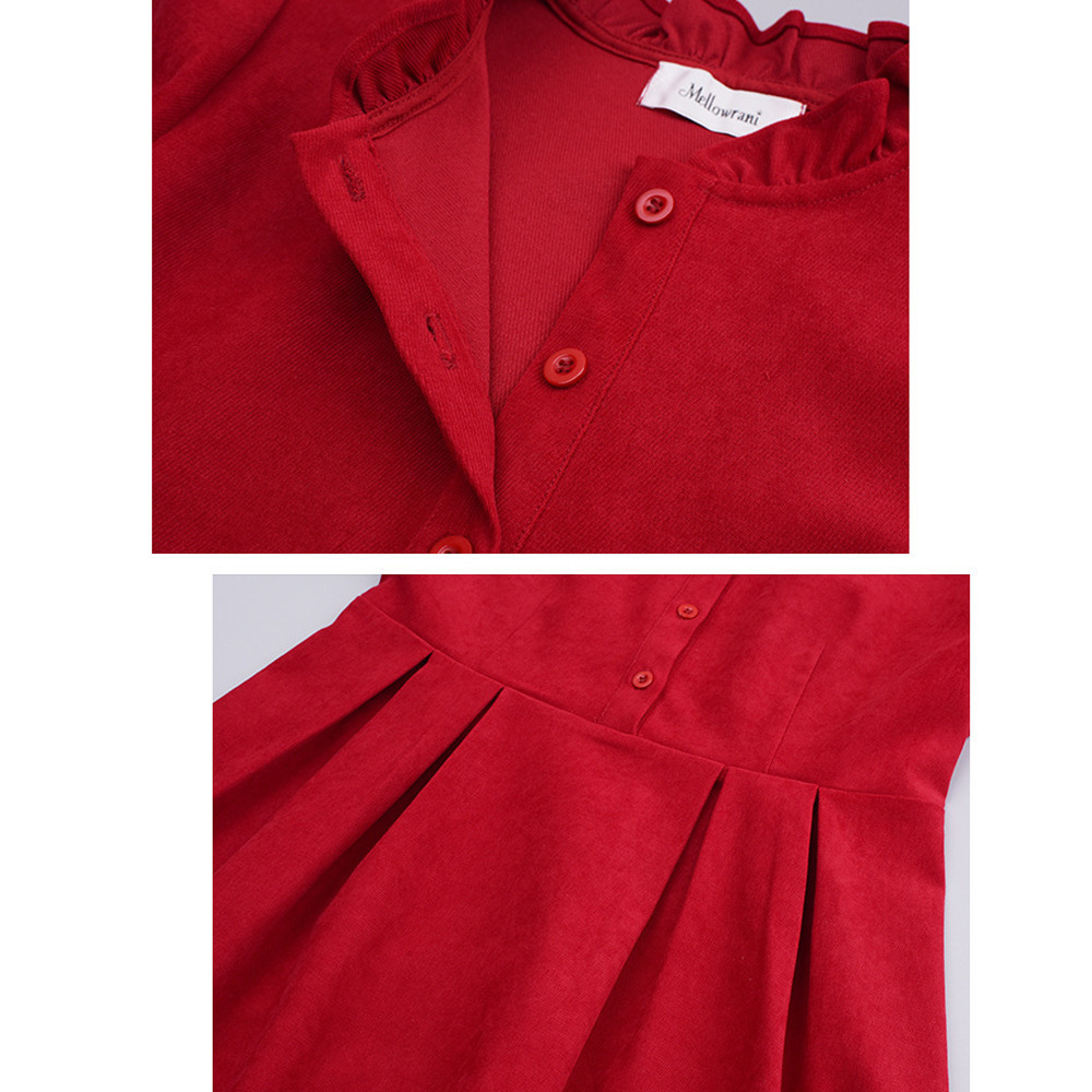 ウエストタックワンピースと花柄ジャガード織りベストのセットアップ10