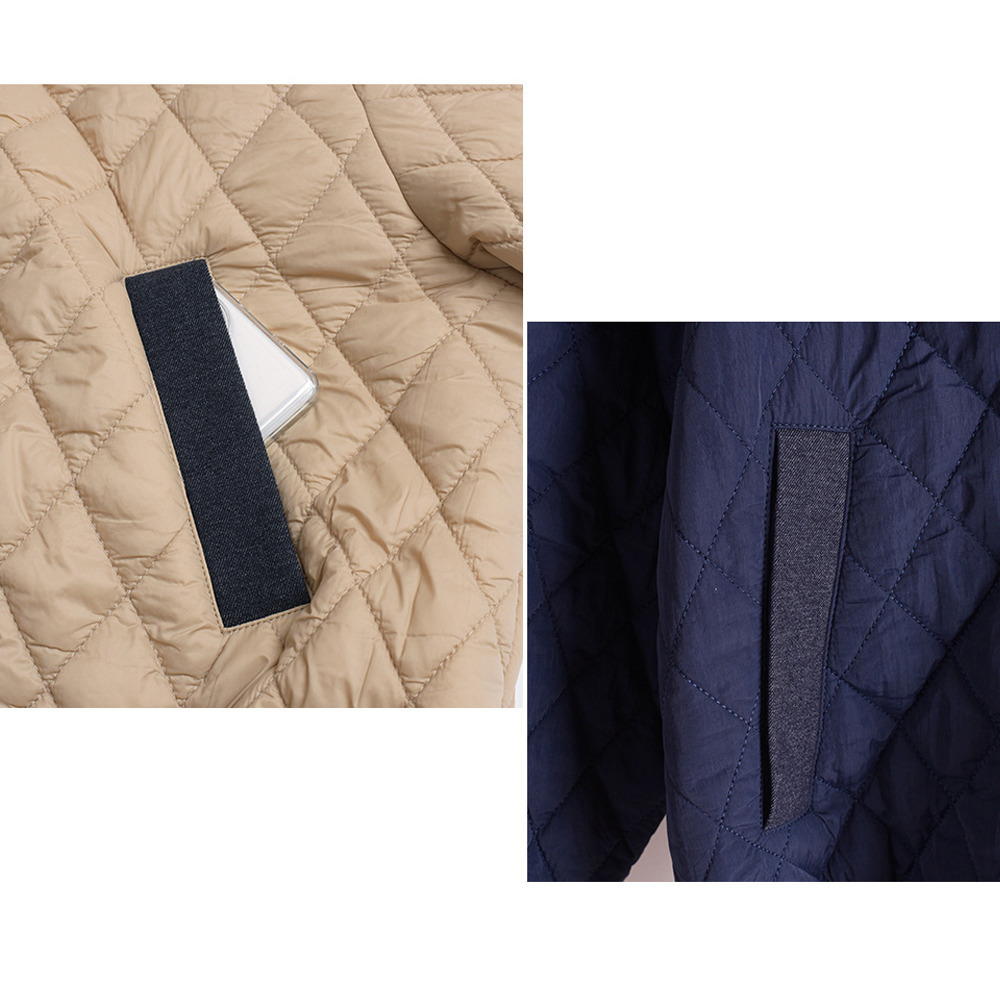 軽量で暖か!スタイリッシュなキルティング プハーフジップジャケット11