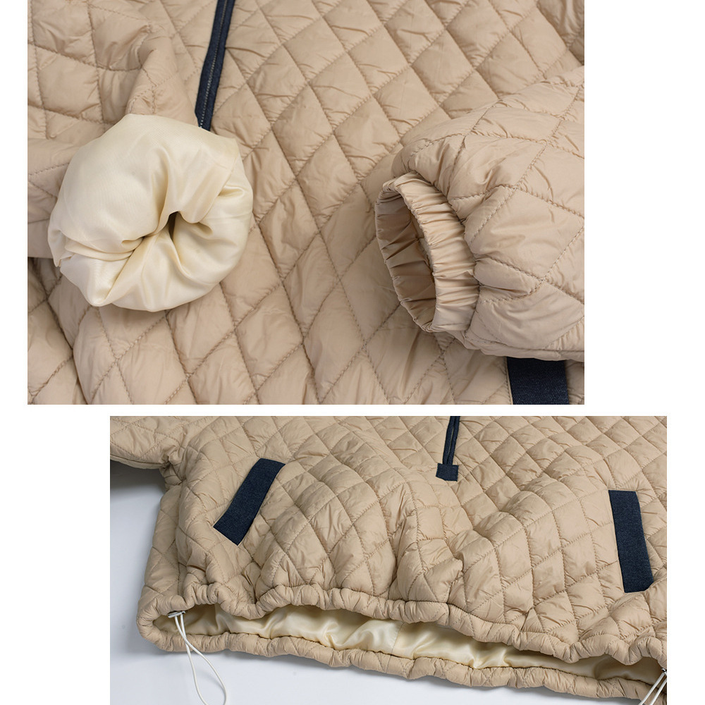 軽量で暖か!スタイリッシュなキルティング プハーフジップジャケット12