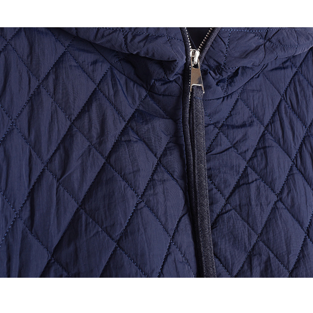 軽量で暖か!スタイリッシュなキルティング プハーフジップジャケット13