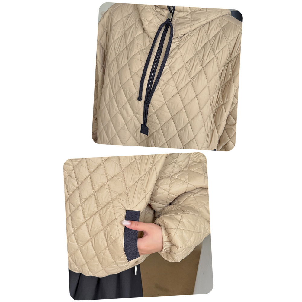 軽量で暖か!スタイリッシュなキルティング プハーフジップジャケット16