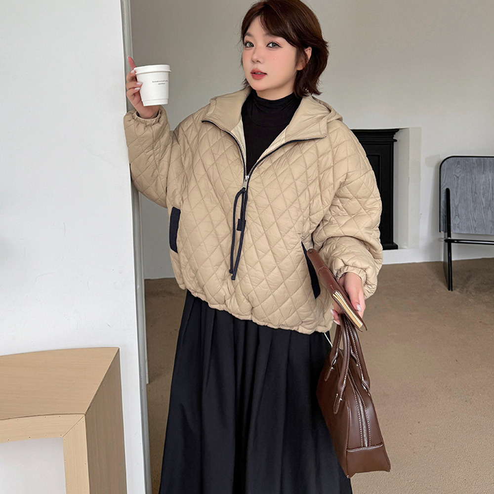 軽量で暖か!スタイリッシュなキルティング プハーフジップジャケット6