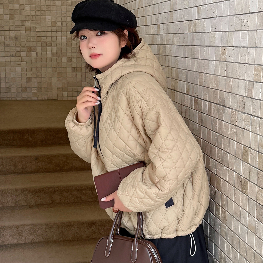 軽量で暖か!スタイリッシュなキルティング プハーフジップジャケット7