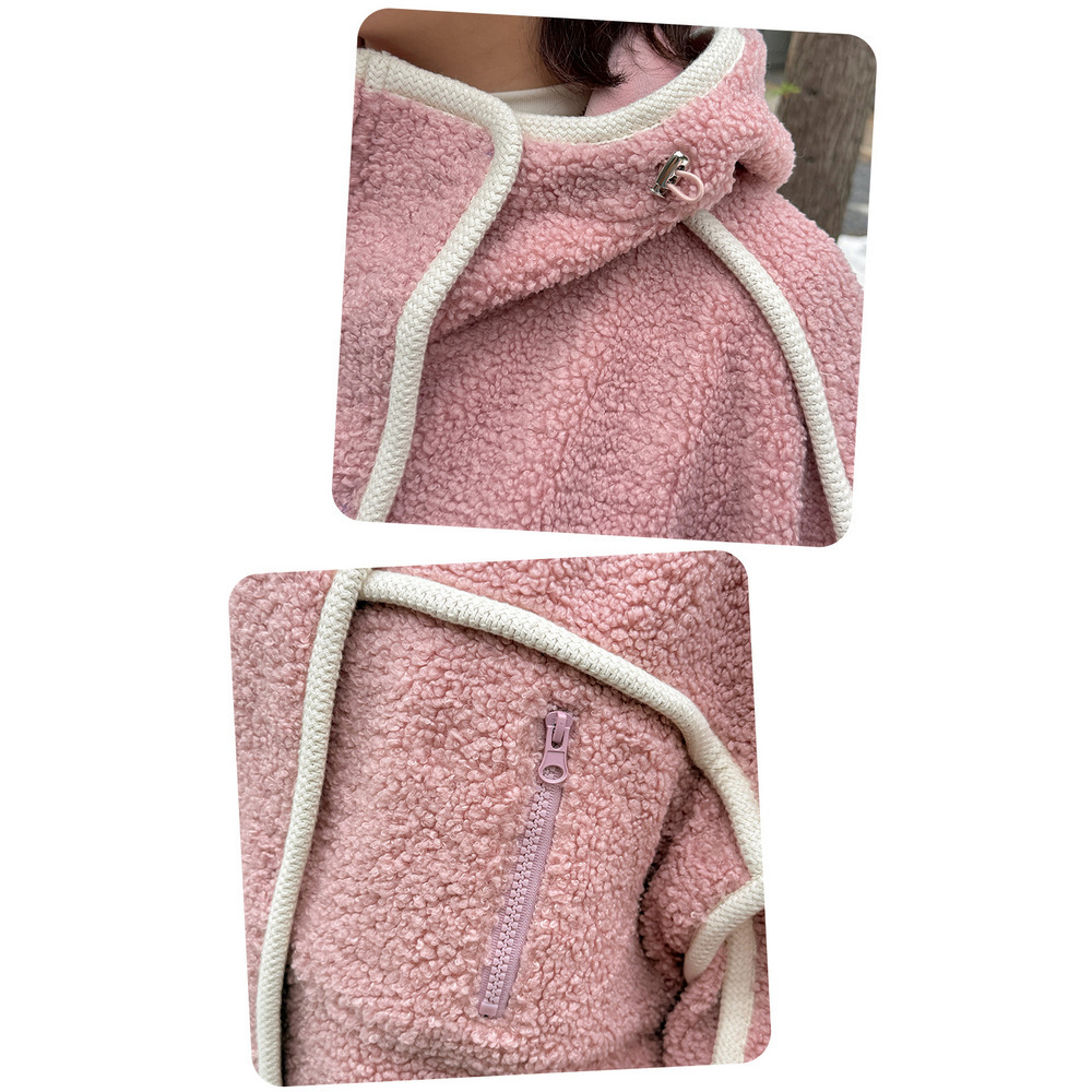 配色パイピングがアクセント!オーバーサイズ ボアフリースジャケット15