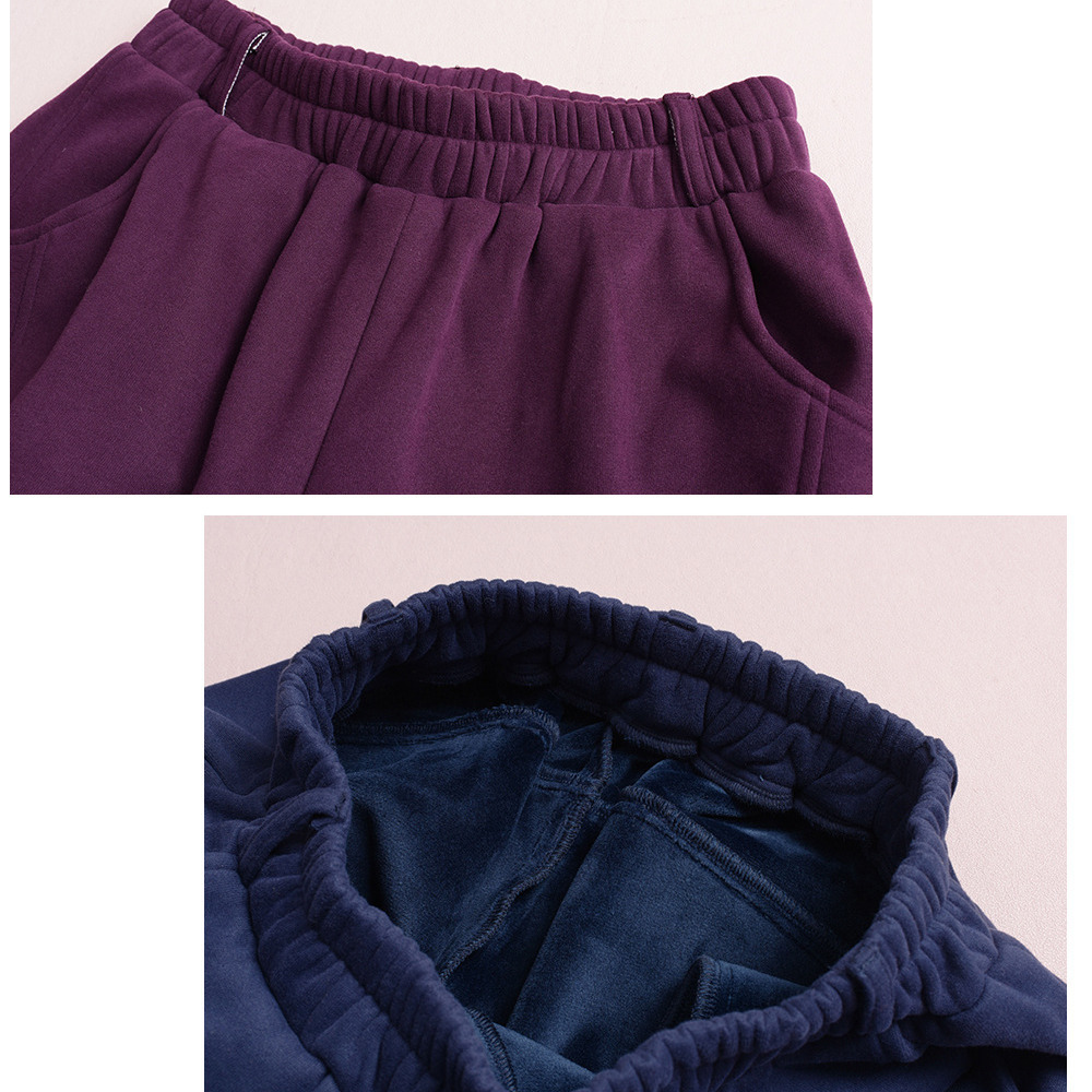 裏起毛の暖かなカーゴデザイン ワイドストレートパンツ9