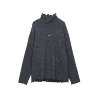 ふわふわで暖か！起毛ニット素材 メロー加工タートルネックトップス