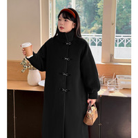 裏キルティング スタンドカラー ウールライクロングコート