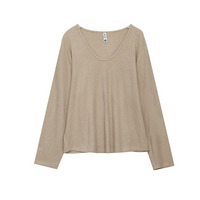 ふんわり暖か！起毛ニット素材 Ｖネック プルオーバートップス