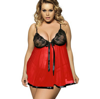 メッシュ ベビードール ランジェリー