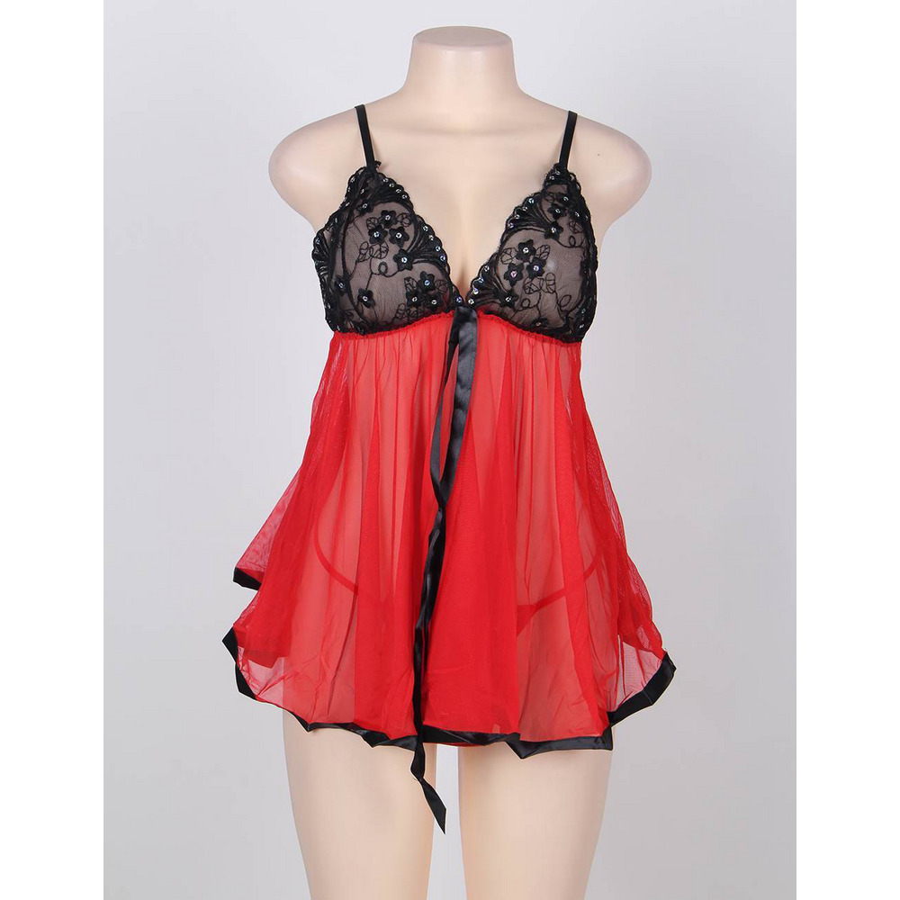 メッシュ ベビードール ランジェリー10