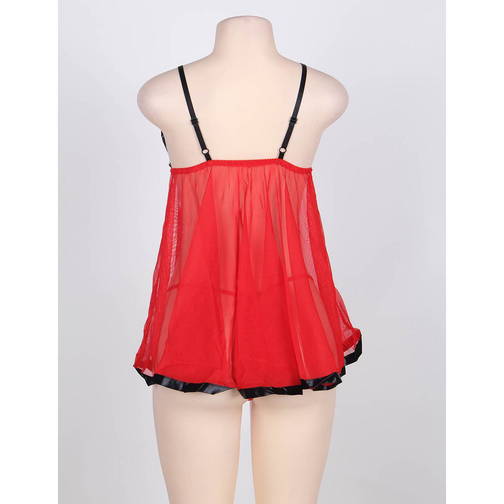 メッシュ ベビードール ランジェリー12