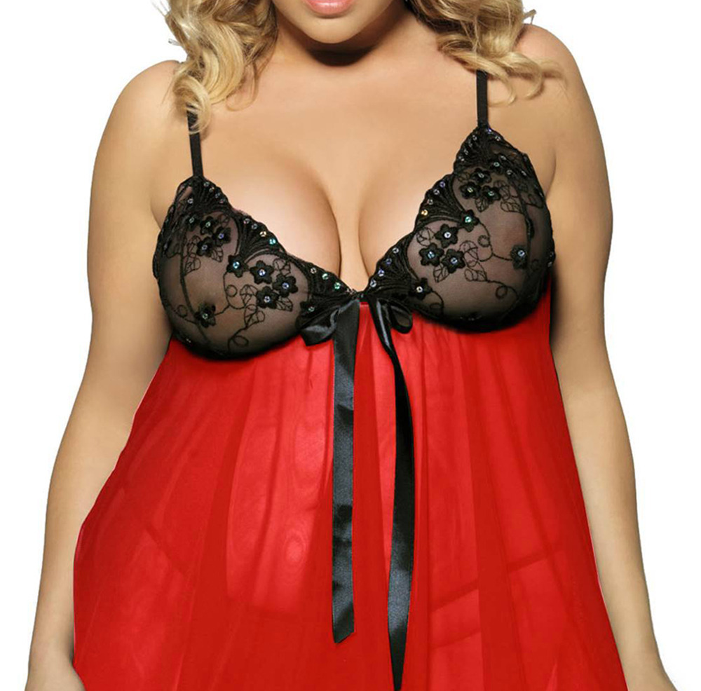 メッシュ ベビードール ランジェリー4