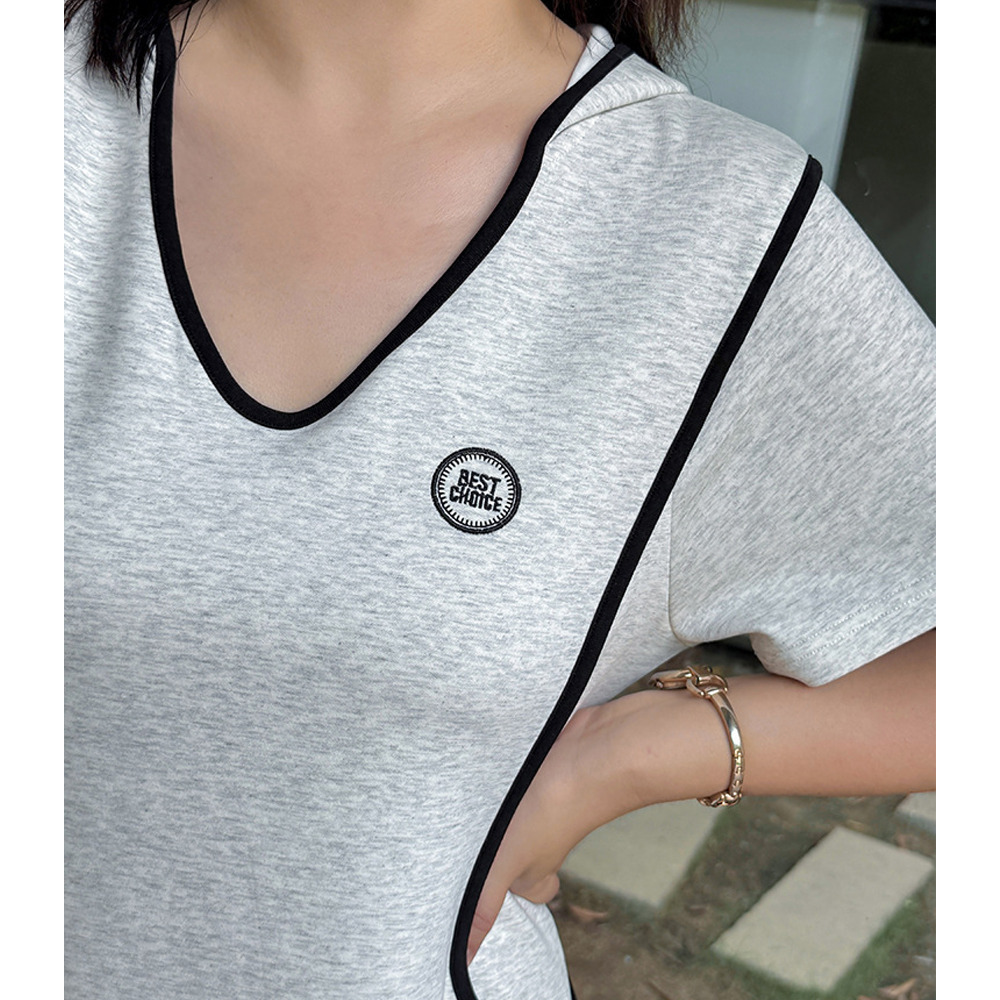 着丈10cm違いの2タイプ フード付きAライン半袖ワンピース11