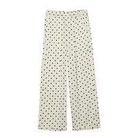 長さ7m違いの2タイプ ドットプリントワイドストレートパンツ