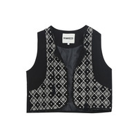 フォークロアテイスト 刺繍入りベスト