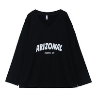 裏起毛で肌触りも気持ち良い！胸ロゴＶネックスウェットプルオーバー