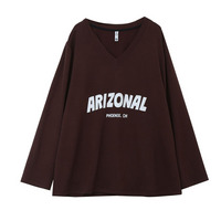 裏起毛で肌触りも気持ち良い！胸ロゴＶネックスウェットプルオーバー