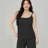 伸縮性に優れたモダール素材で脇や胸元をフォローしてくれるキャミソール サンマル